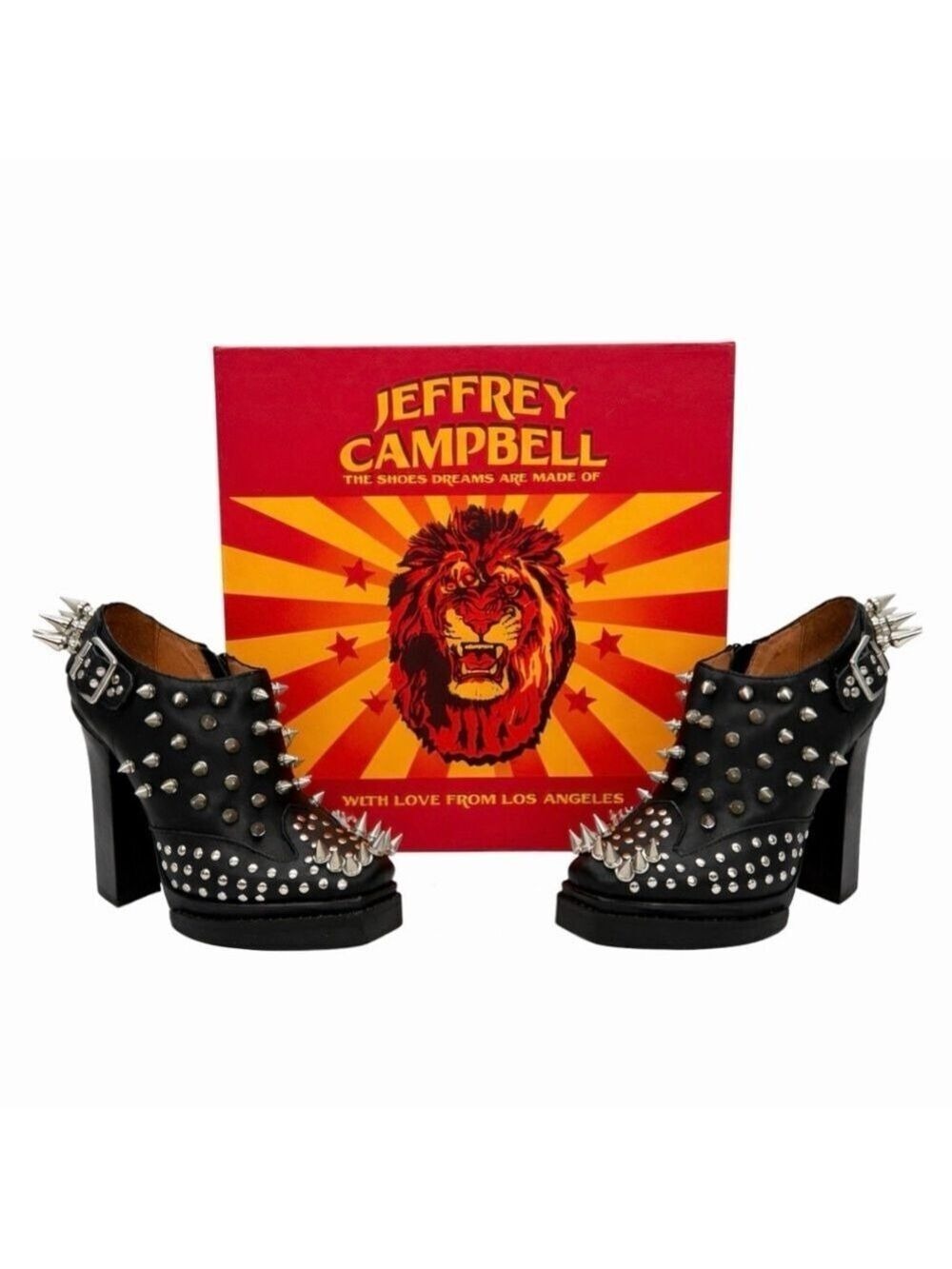 Jeffrey Campbell Clive Ibiza Last Spiked Platform Boots Women's Size 5